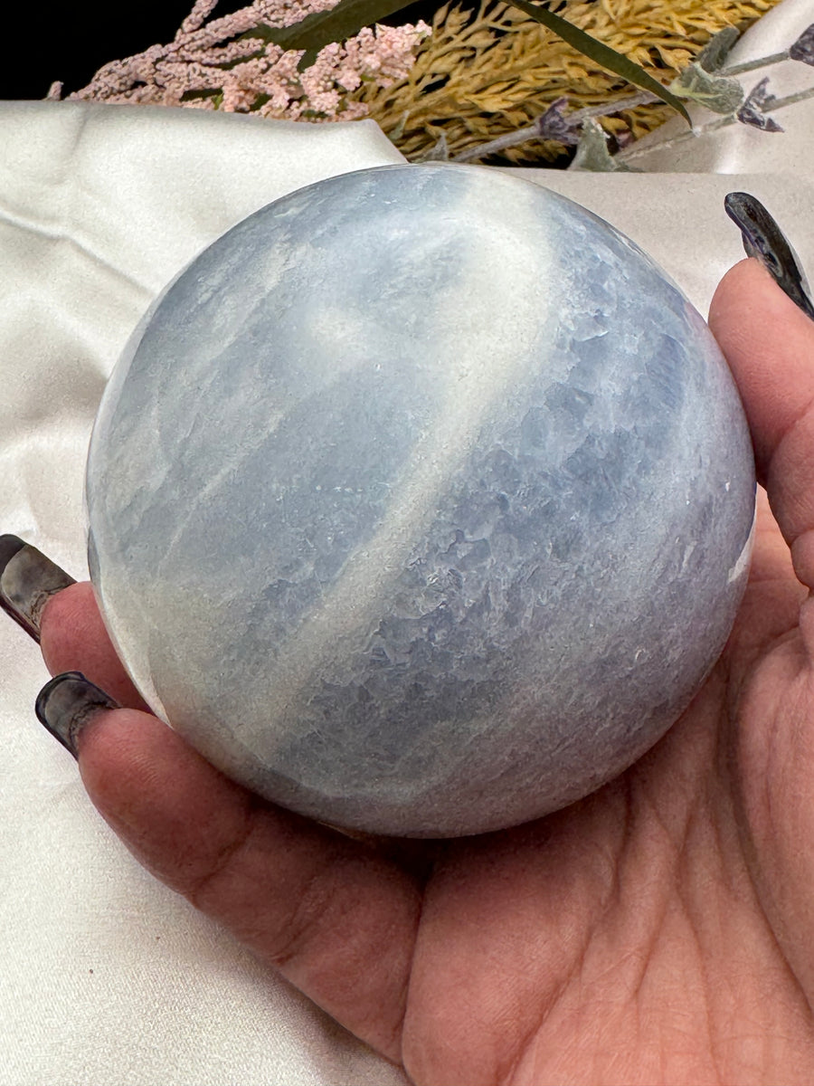 Blue Calcite Spheres-Handmade Naturals Inc
