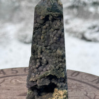 Grape Agate Obelisk Tower Point-Handmade Naturals Inc