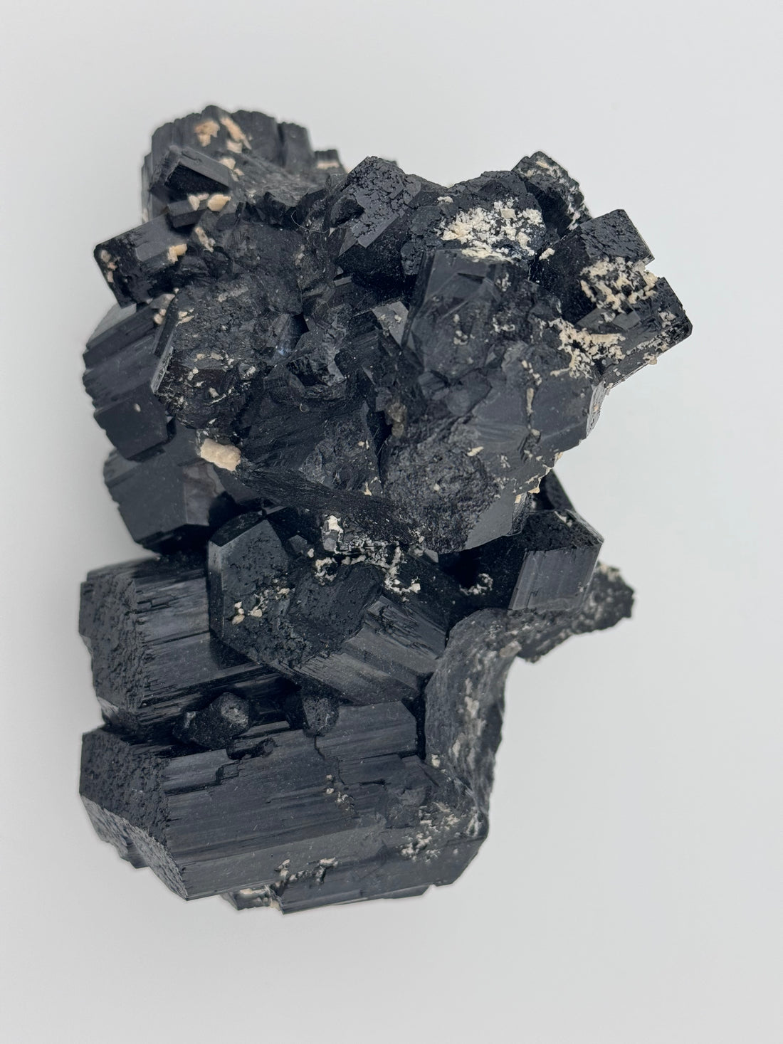 Black Tourmaline Cluster Specimen - AA Grade-Handmade Naturals Inc