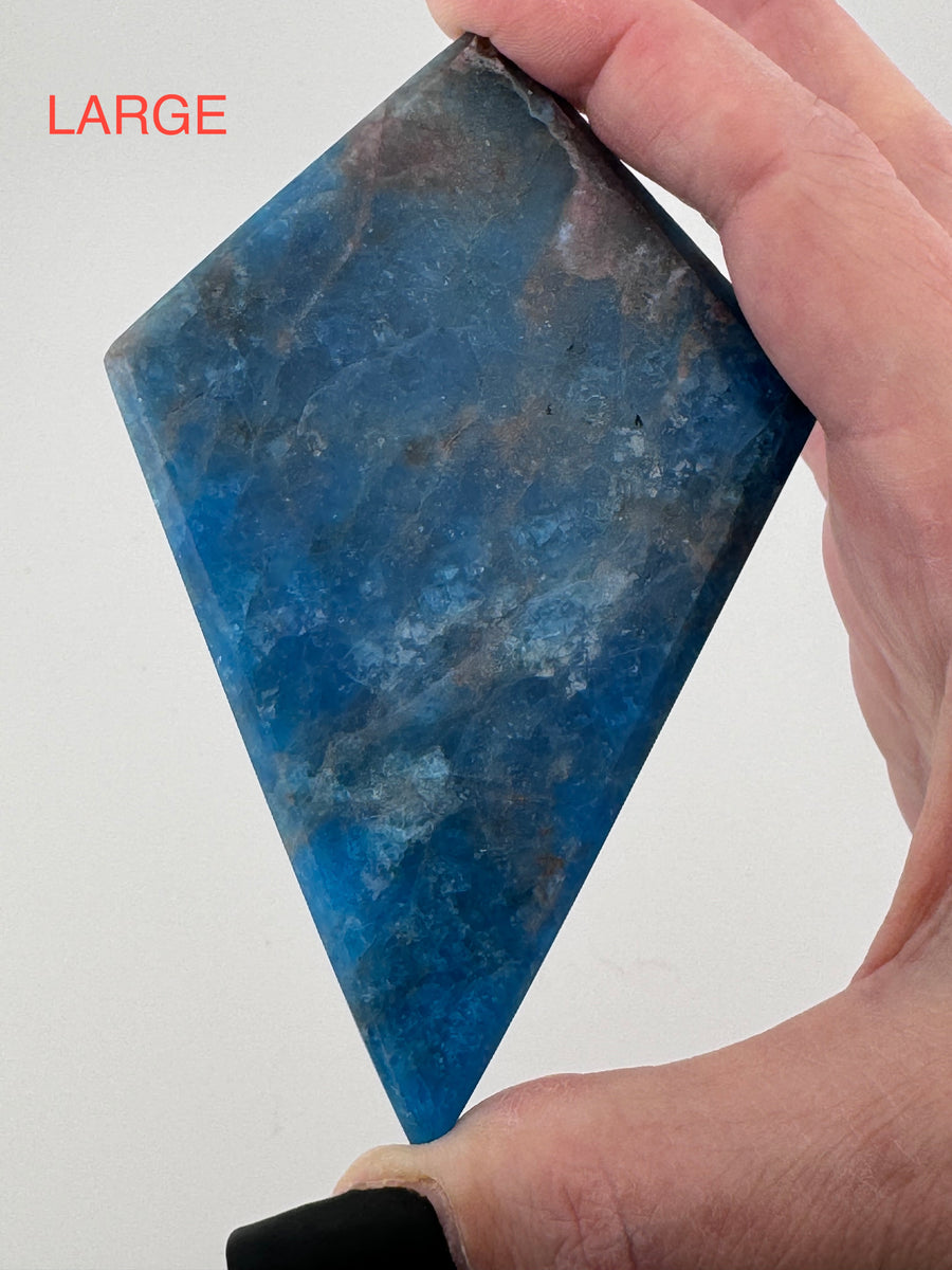 Blue Apatite Rhombus-Handmade Naturals Inc
