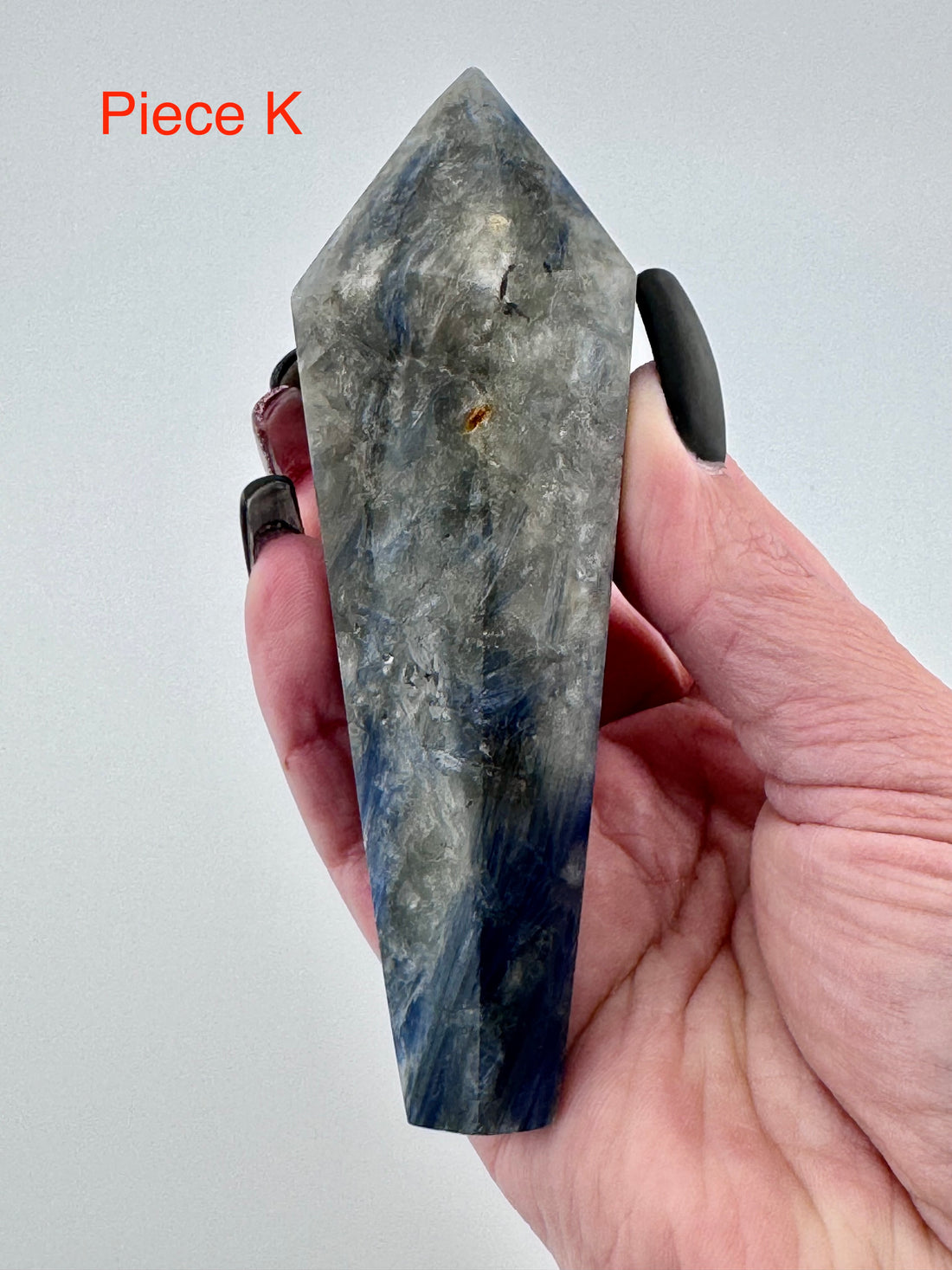 Blue Kyanite with Mixed Quartz Scepter Wand-Handmade Naturals Inc