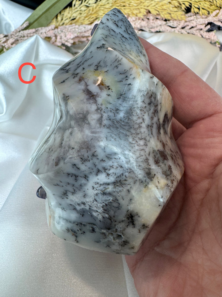 Dendritic Opal Flame-Handmade Naturals Inc
