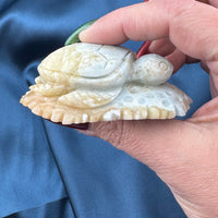 Dumortierite Sea Turtle Carving-Handmade Naturals Inc