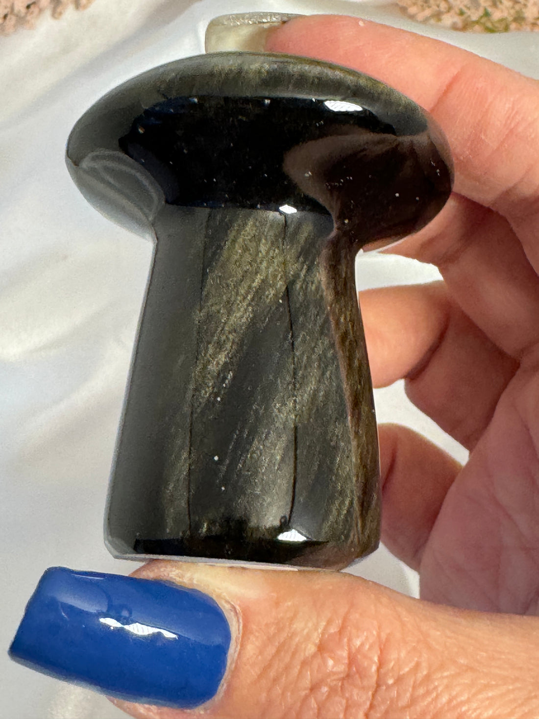 Obsidian Sheen Chunky Mushroom-Handmade Naturals Inc