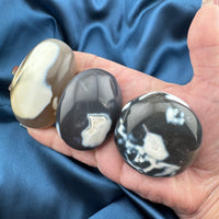 Orca Agate Palm Stone-Handmade Naturals Inc