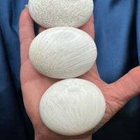 Scolecite Palm Stones-Handmade Naturals Inc