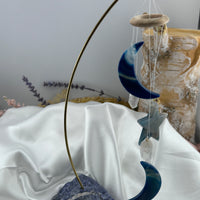 Table Chime - Sodalite Base with Agate Moons & Star-Handmade Naturals Inc