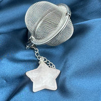 Mesh Tea Strainer Ball With Crystal Weight-Handmade Naturals Inc