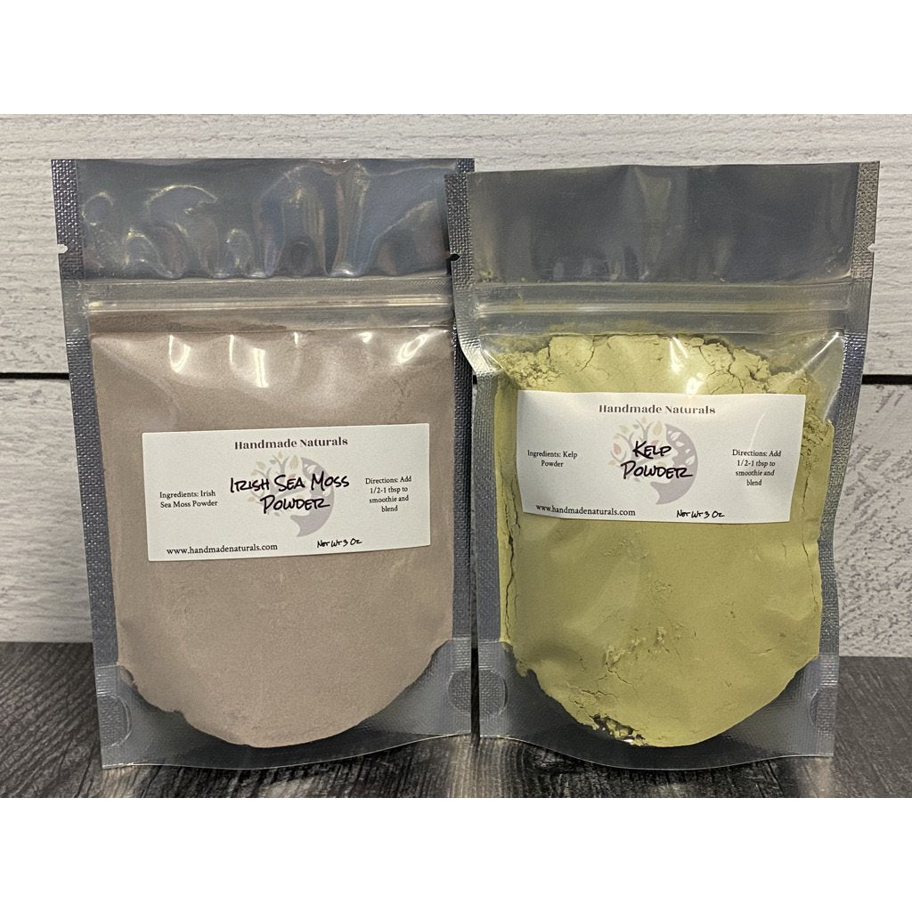 Irish Sea Moss & Kelp Powder Pack-Handmade Naturals Inc