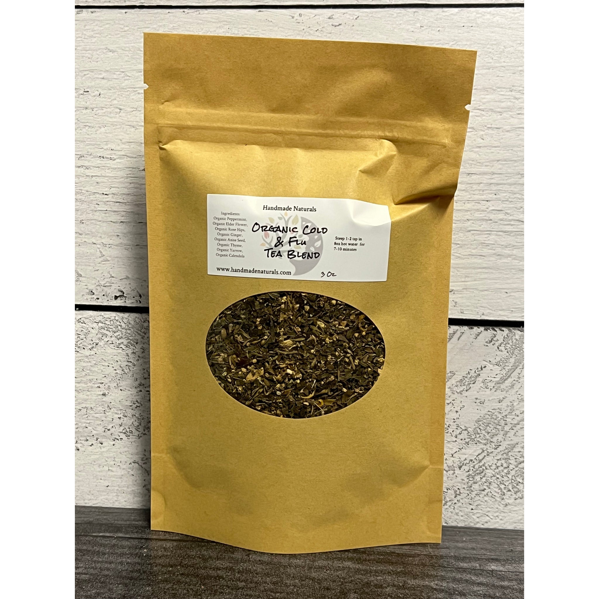 Organic Cold & Flu Tea Blend – Handmade Naturals Inc