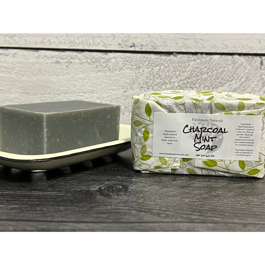 Charcoal Mint Soap-Handmade Naturals Inc