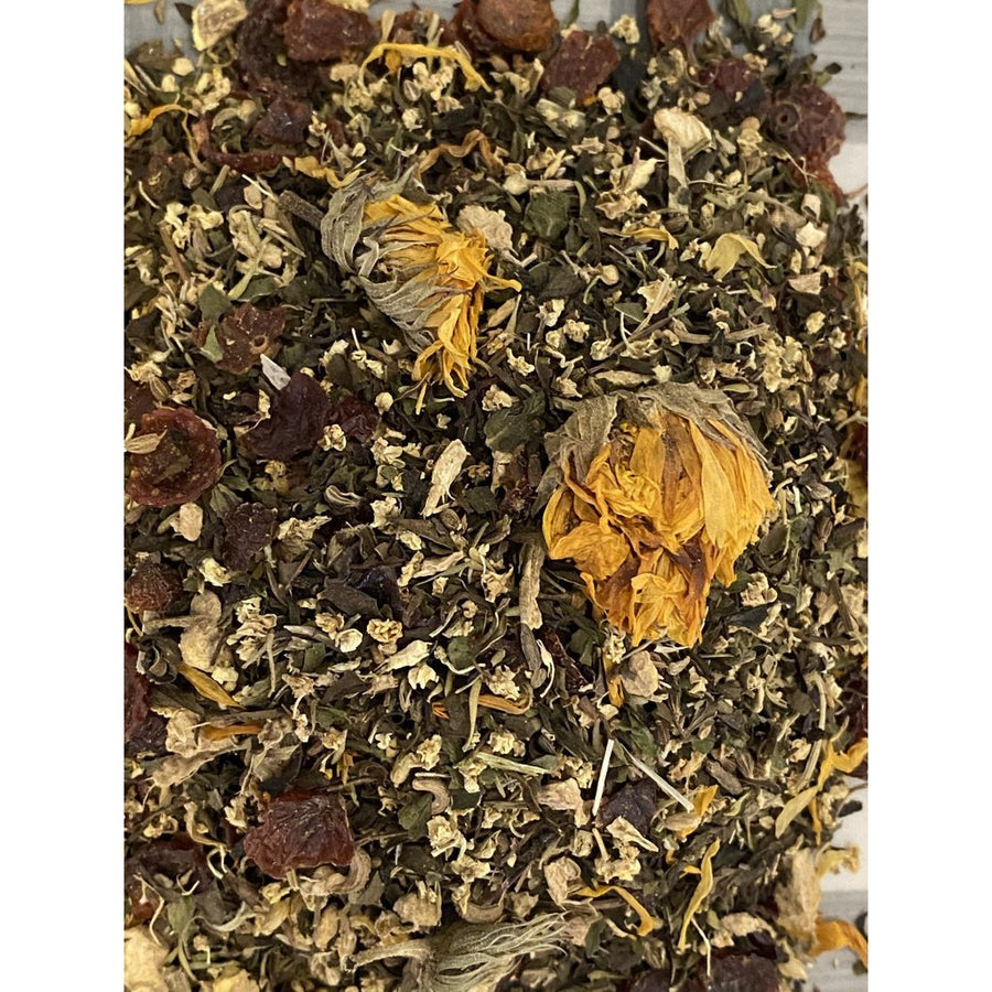 Organic Cold & Flu Tea Blend-Handmade Naturals Inc