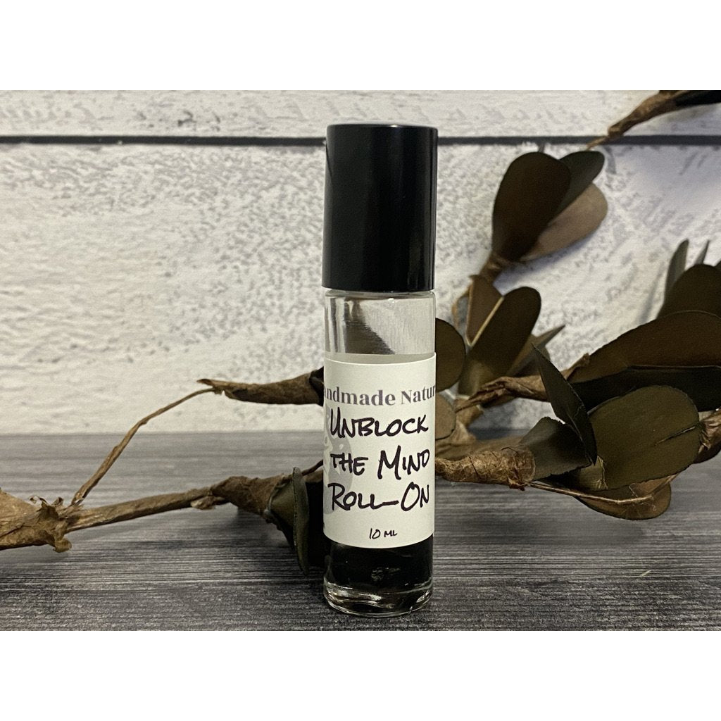 Unblock The Mind Roll-On (With Obsidian Crystals)-Handmade Naturals Inc